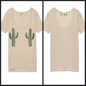 PINK cactus t-shirt